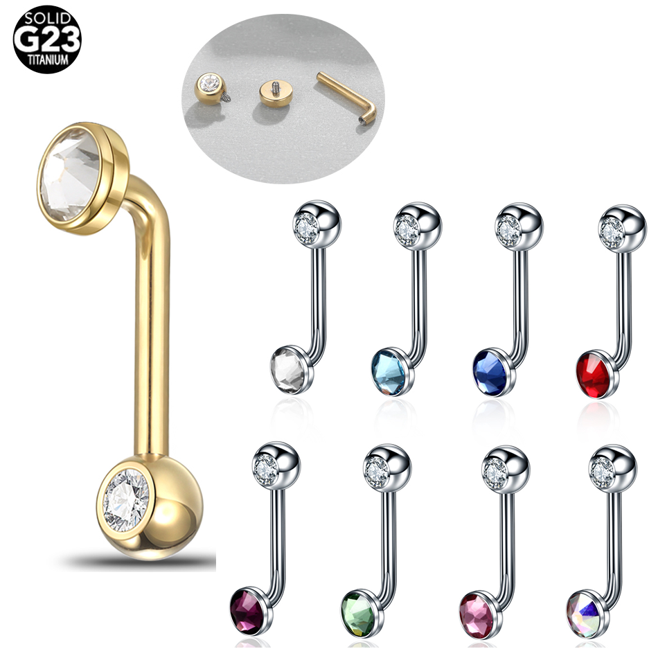 Body Jewelry Vch - 1PC インプラントグレードチタンクリスティーナピアスカラフルなジルコンクリスティーナ垂直フードピアス膣性器 VCH ボディジュエリー
