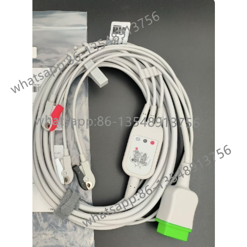 Body Jewelry Types - オリジナル心電図モニター一体型心電図リードケーブル アメリカ規格3リードクリップタイプ 大人用 5831398 スポット