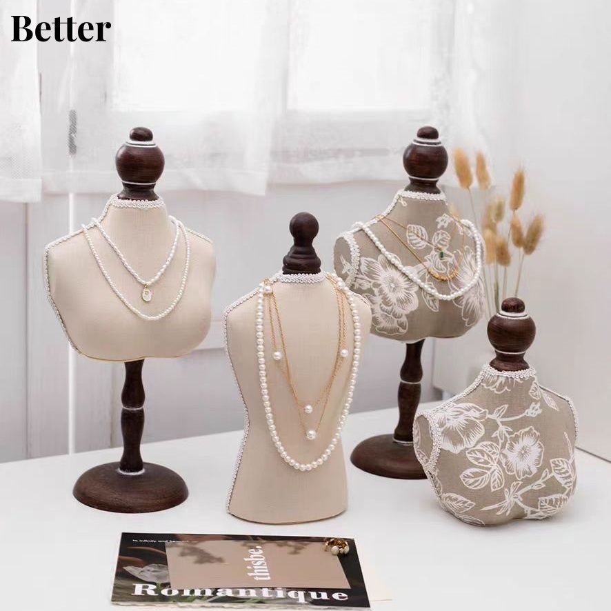 Body Jewelry Display Ideas - ジュエリーバストネックレス、エレガントなバスト、ホームベッドルームドレッサーのマネキンモデル