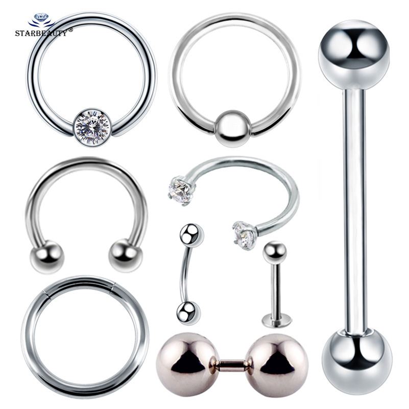 Body Jewelry Vch - 女性のためのセクシーな多目的ピアス,2ピース,顔のアクセサリー,ヘリックス鼻リング,性器ピアス,vch陰嚢,男性のための