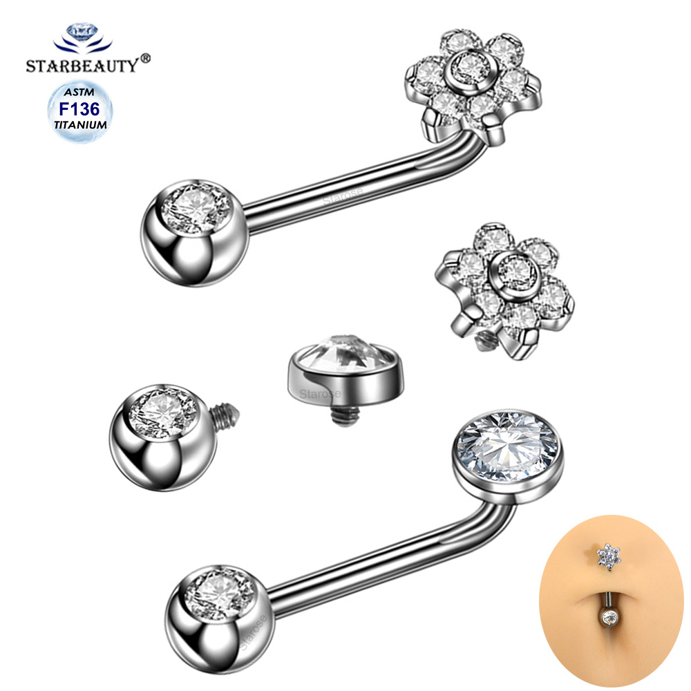 Body Jewelry Vch - 1個入り より快適な女性用VCHピアス ASTM F-136 チタン製 垂直クリトリスホッドピアス