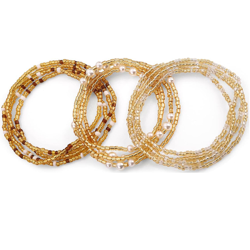 Body Jewelry In Bulk - 女性用ウエストビーズ、ベリーチェーン、伸縮性のあるアフリカ風ウエストチェーンセット、女性用ボディジュエリー、ビキニ、サマージュエリーチェーン