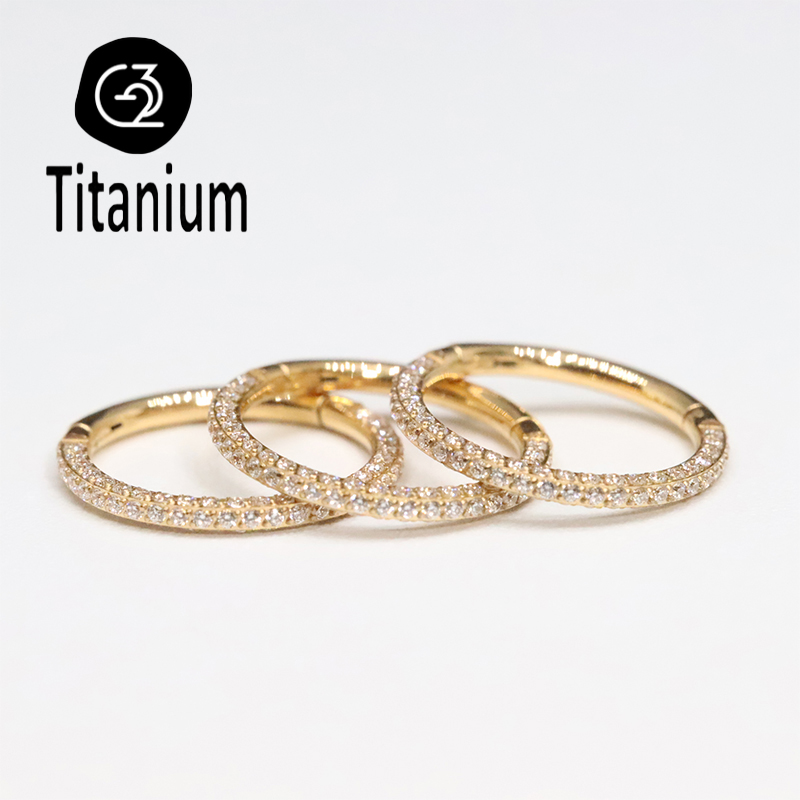 Body Piercing Quality Jewelry - ASTM F136 G23 チタン製ピアス セプタムフープ 高品質イヤリング