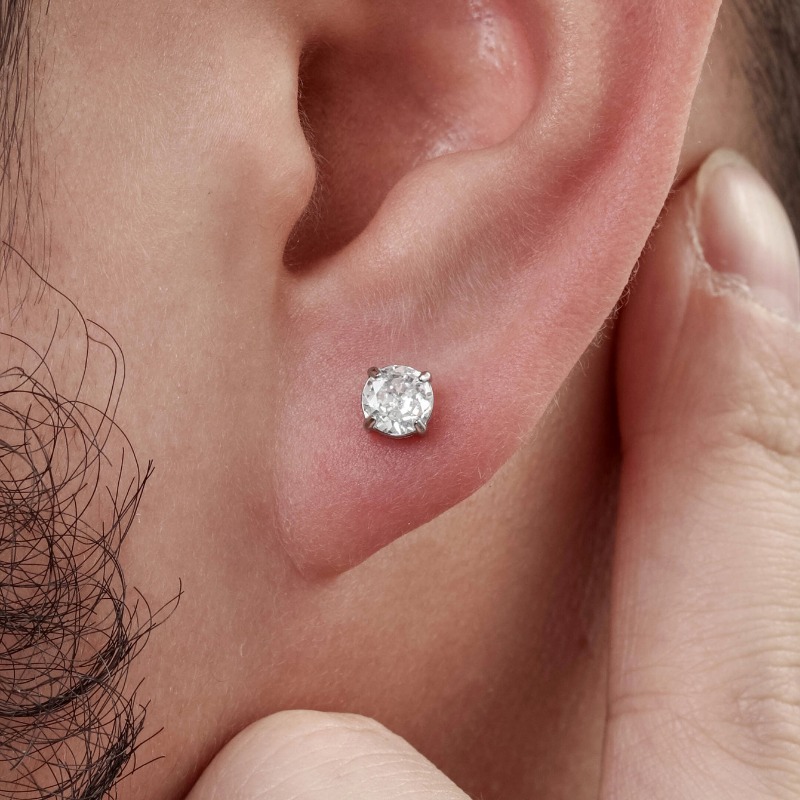 G23インプラントグレードチタン製スレッドレスプッシュインプ - Flat Back Labret Stud のレビューと価格