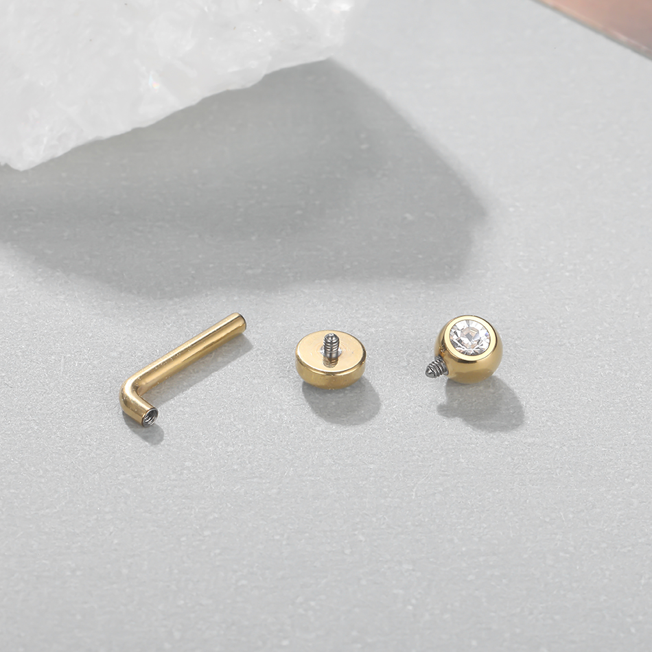 1PC インプラントグレードチタンクリスティーナピアスカラフ - Body Jewelry Vch のレビューと価格