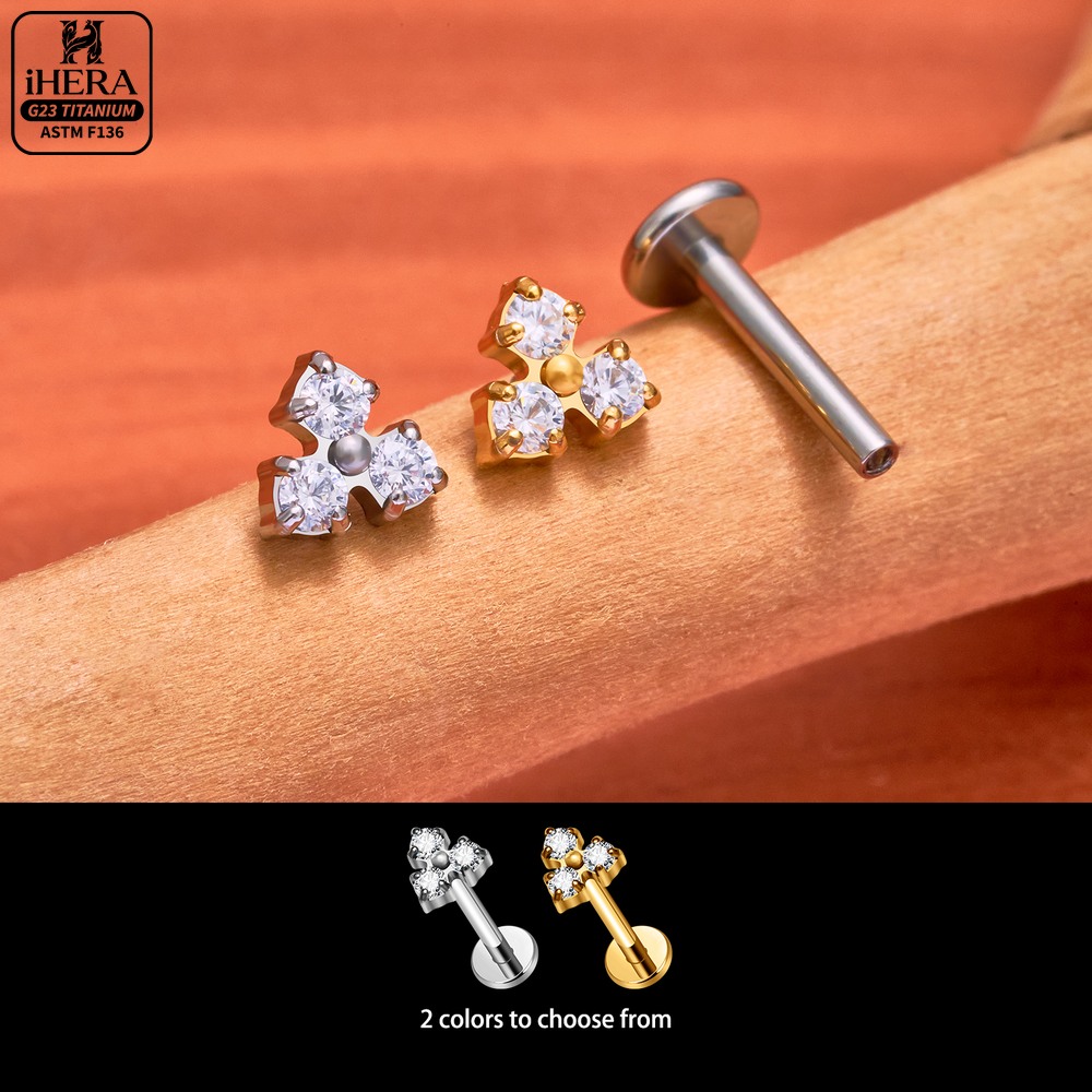 16G G23チタン製フラットバックタッセルダングルチェーン - Flat Back Labret Stud のレビューと価格