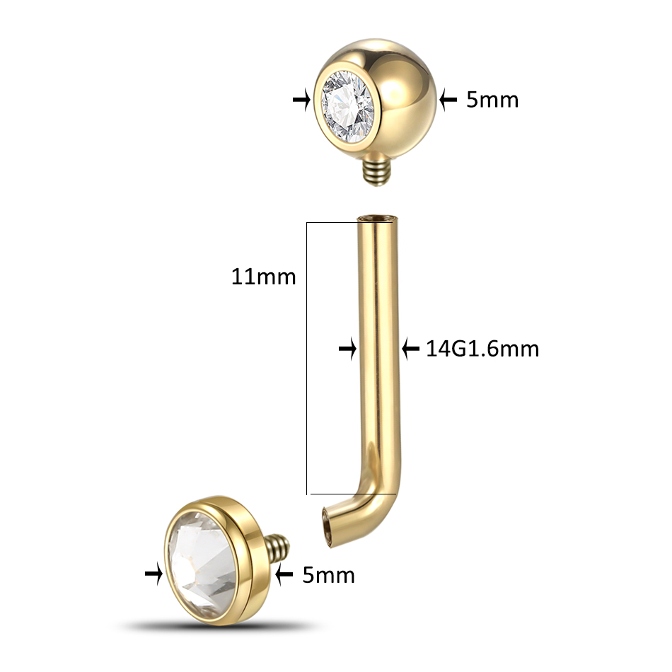 男性と女性のためのg23チタンcz湾曲バーベル、垂直時代のド - Body Jewelry Vch のレビューと価格