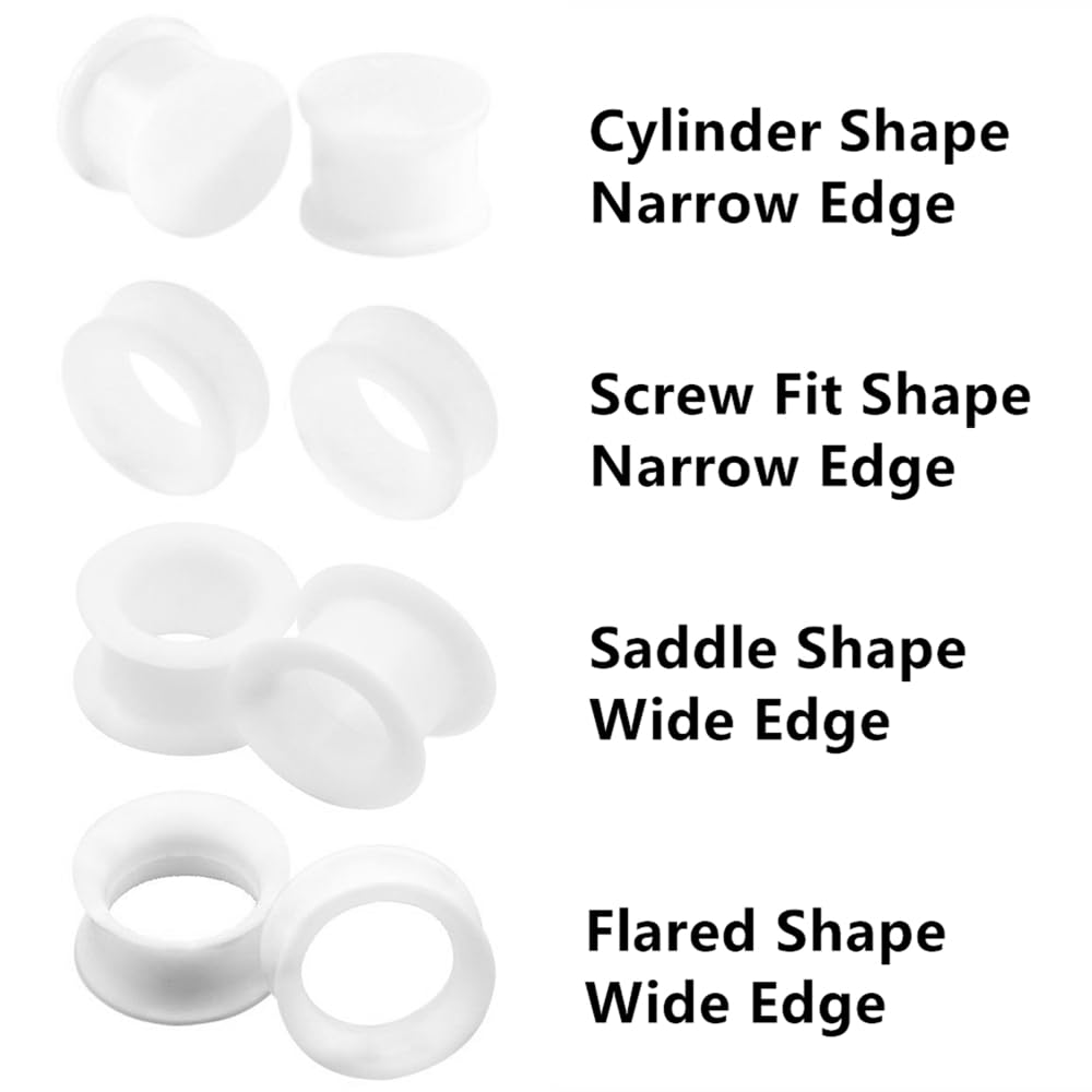 厚いフレキシブルシリコンイヤープラグ,イヤーエキスパンダー用 - Body Jewelry Types のレビューと価格