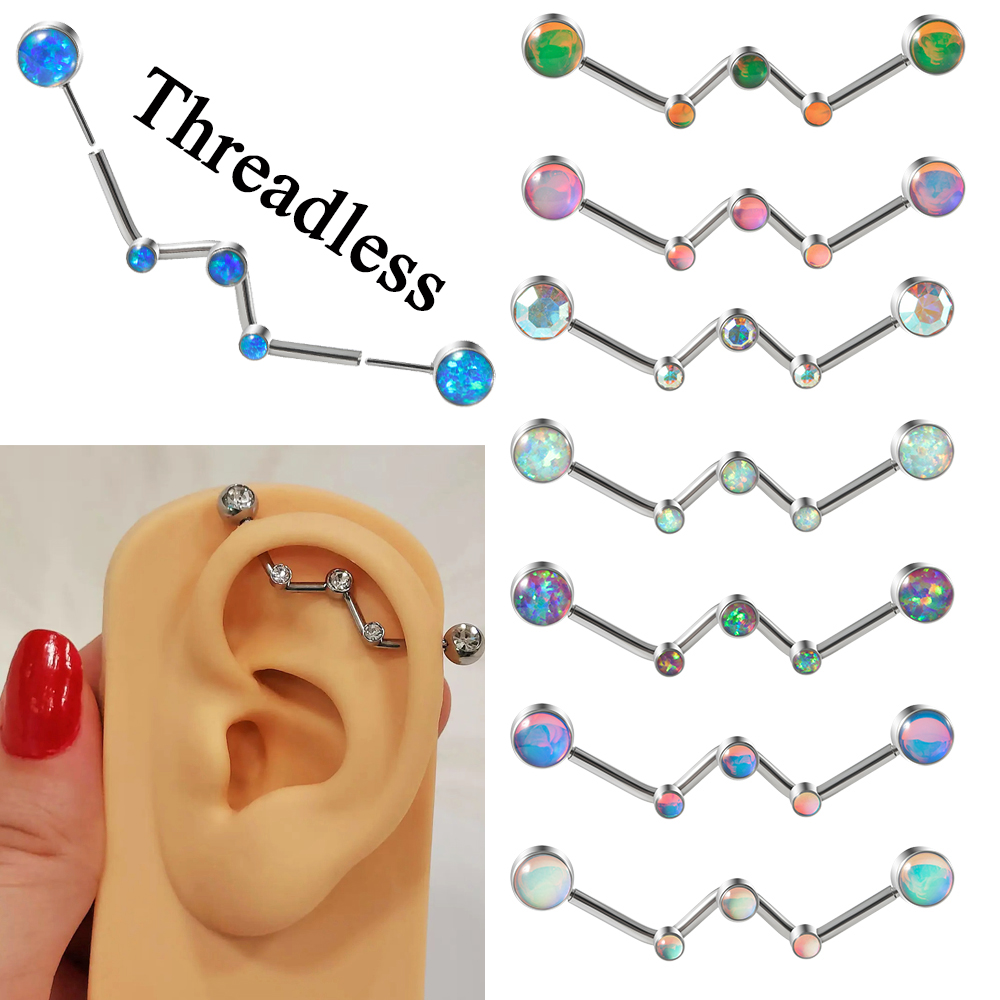 1PC 316L サージカルスチール 14 グラム星座工業用 - Body Jewelry Industrial のレビューと価格