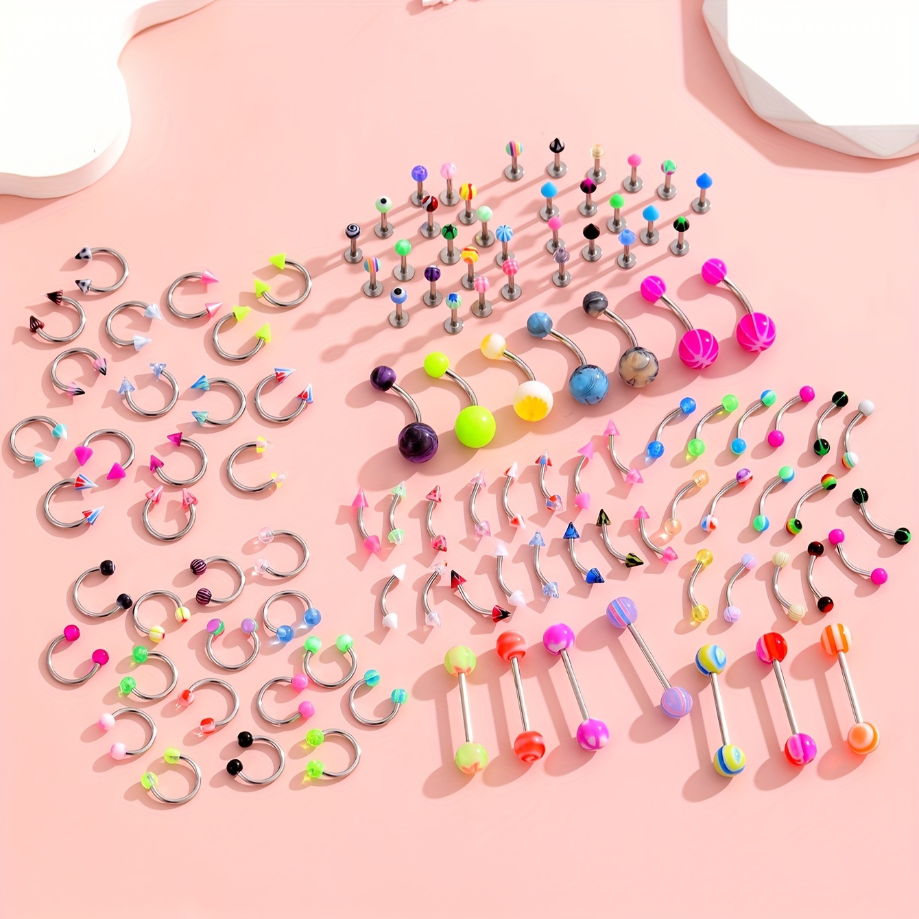 ステンレス鋼のボディピアスジュエリー,さまざまなスタイル,舌 - Body Jewelry Storage のレビューと価格