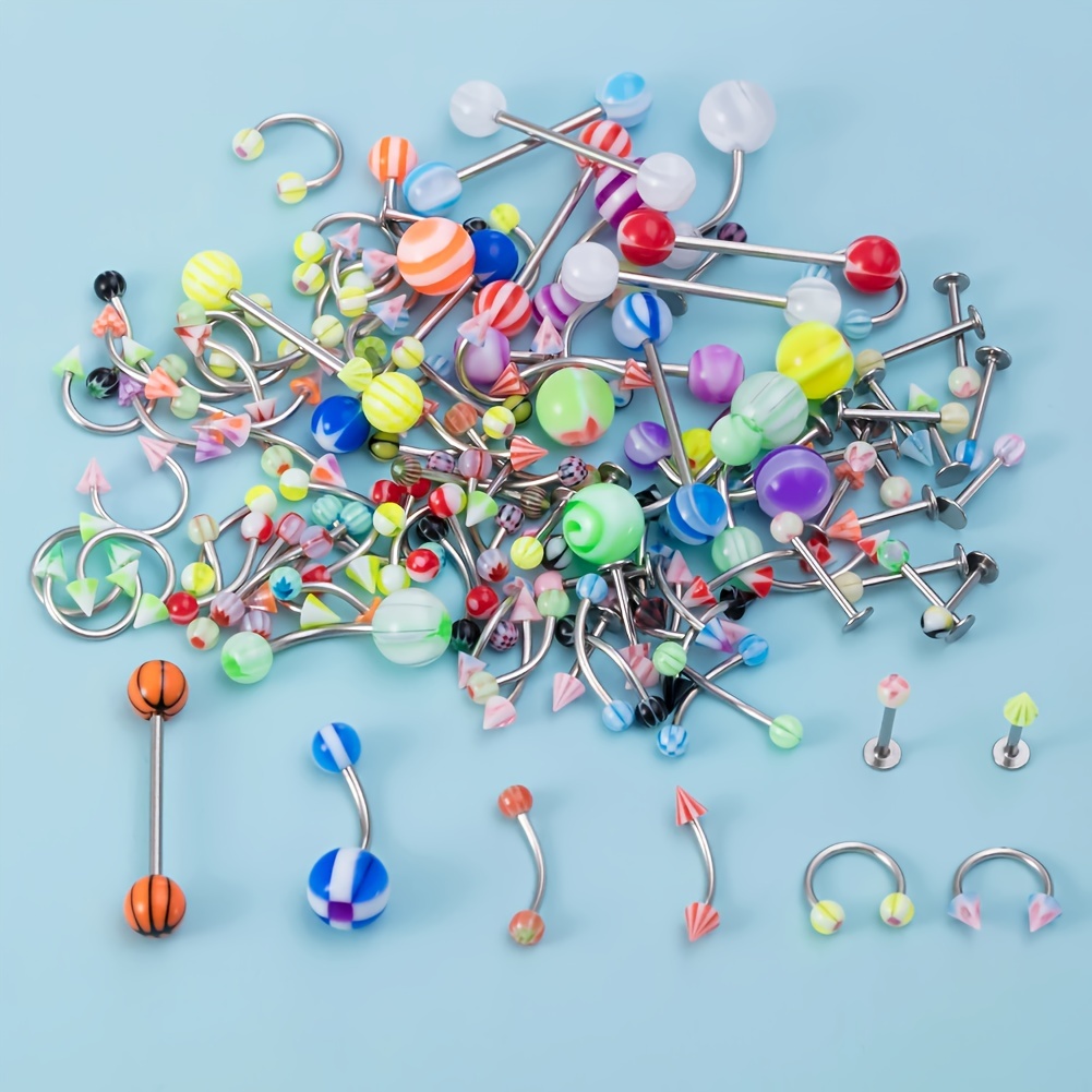 ステンレス鋼のボディピアスジュエリー,さまざまなスタイル,舌 - Body Jewelry Storage のレビューと価格