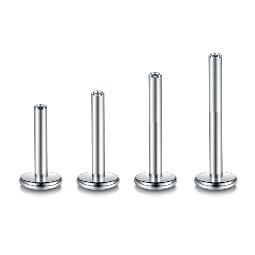 ラブレットピアスピン,チタン,フラットバックベース,ダイスコ - Flat Back Labret Stud のレビューと価格