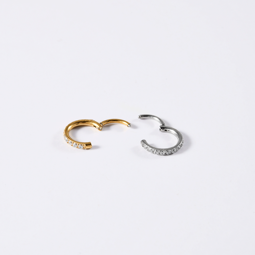1個入り 316Lステンレス鋼 高品質 サイド刻印 ホワイト - Body Piercing Quality Jewelry のレビューと価格