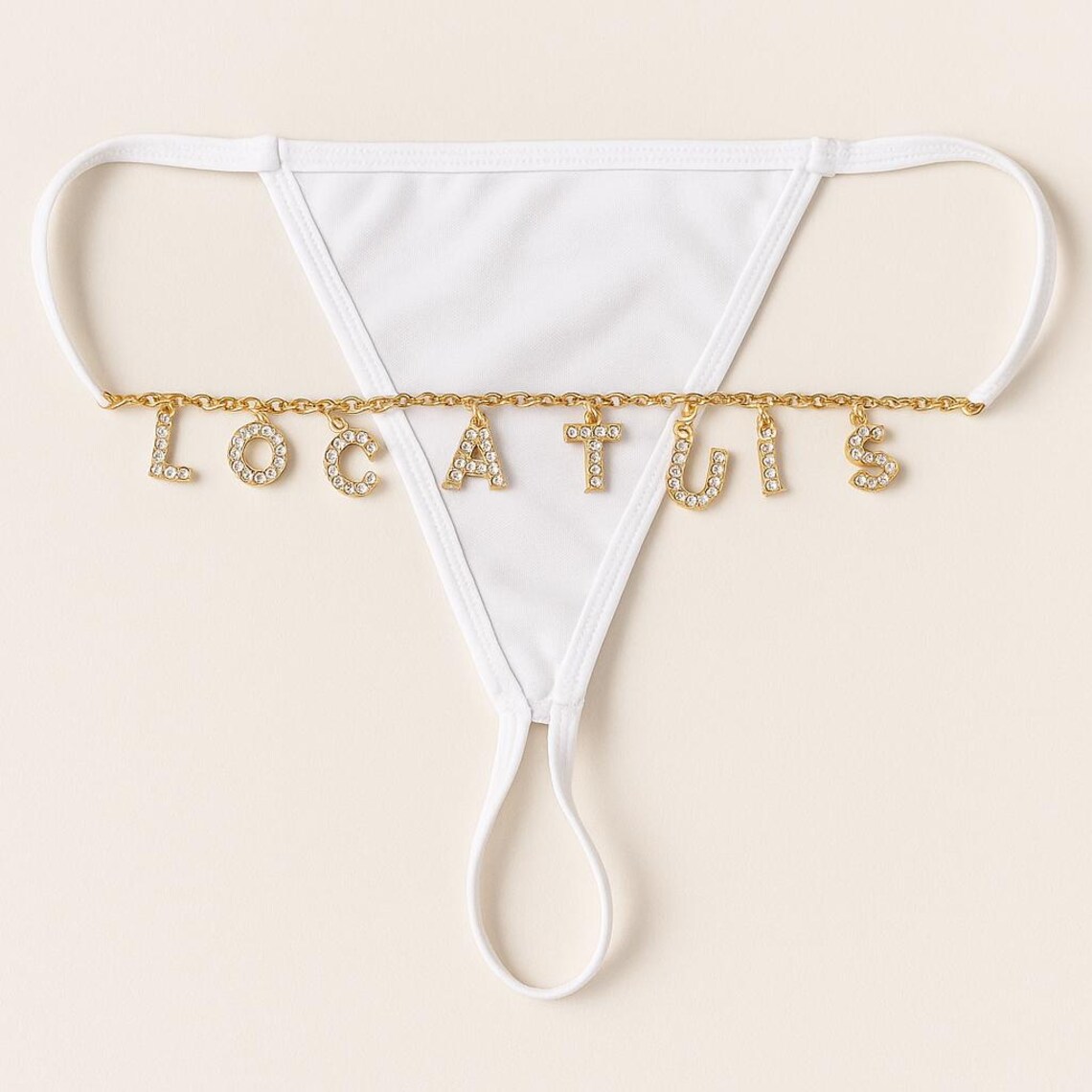 カスタムチェーン Tバック名文字光沢のあるストリングホットワ - Body Jewelry Names のレビューと価格
