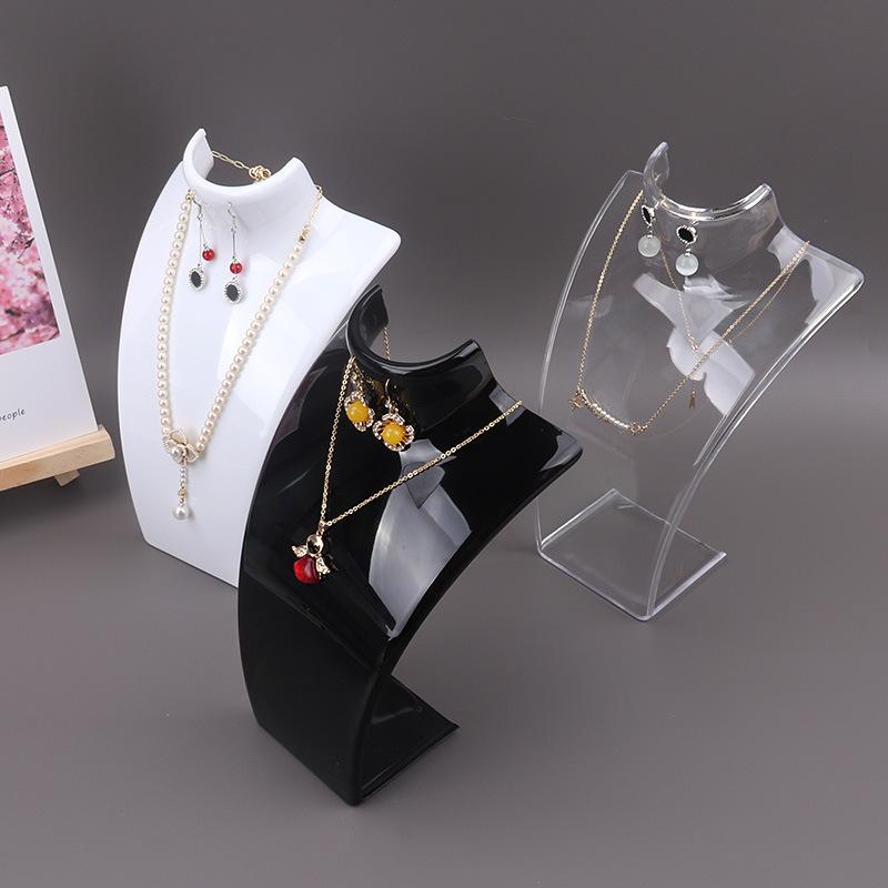 プラスチックマネキンネックレスディスプレイバストスタンドホル - Body Jewelry Display Ideas のレビューと価格