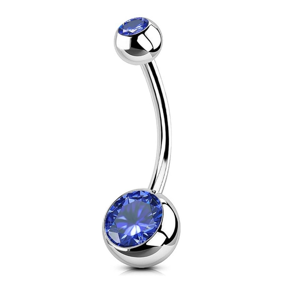 高品質チタン素材へそピアス カーブしたダングルデザイン ベリ - Body Piercing Quality Jewelry のレビューと価格