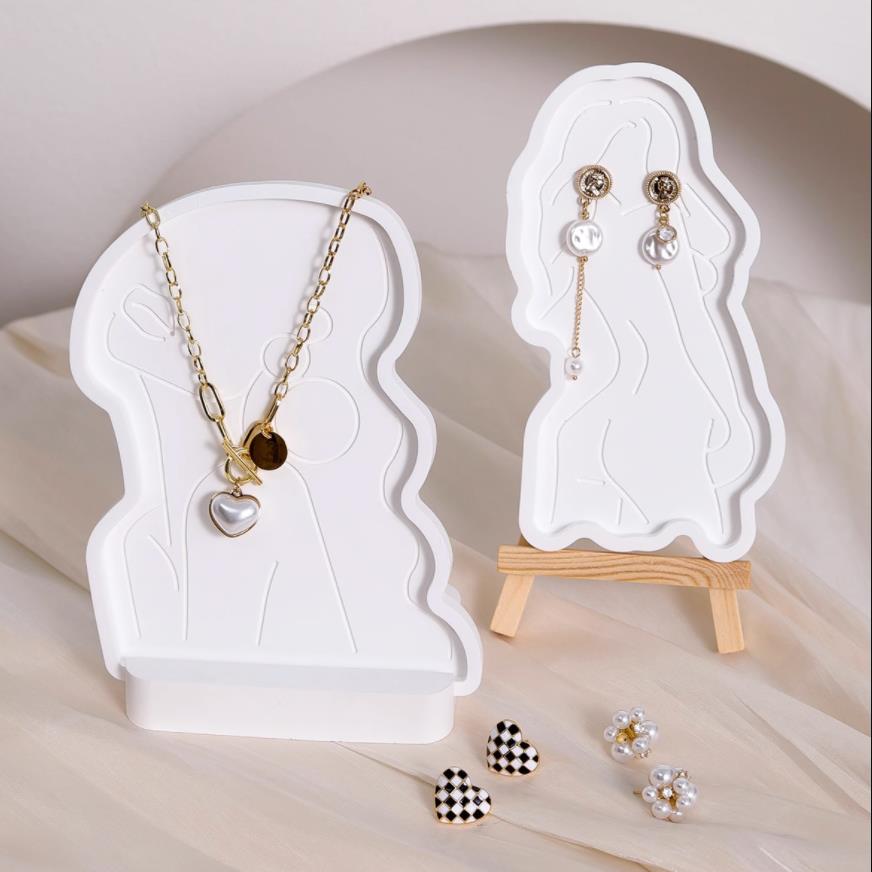 石膏トレイシリコンモールド Jesmonite ジュエリーデ - Body Jewelry Storage のレビューと価格