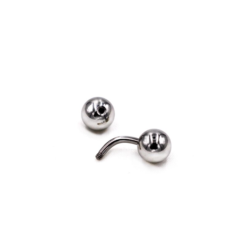 1 ピースビッグボール 316L 外ねじ曲がった湾曲したバー - Body Jewelry Vch のレビューと価格