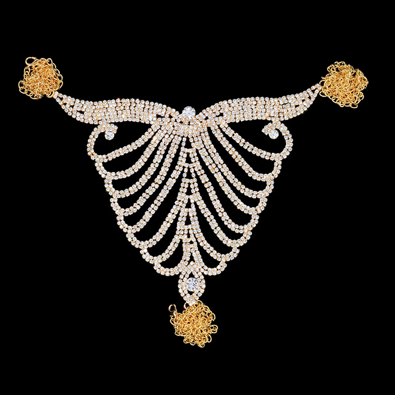 Stonefans-女性のひもとウエストチェーンセット,下着 - Body Jewelry Retainers のレビューと価格