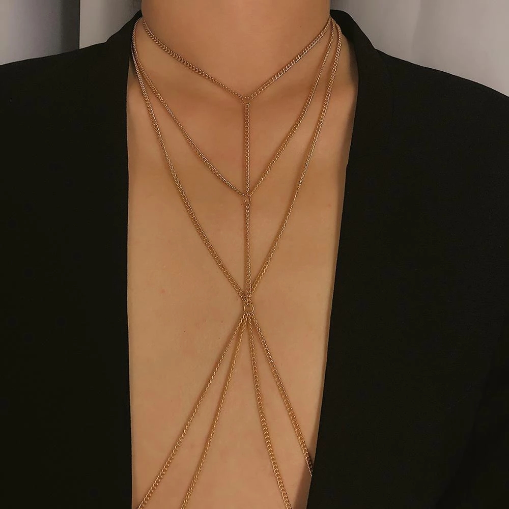 Ingesight.z-シンプルなスタイルのチェーンネックレ - Body Jewelry Retainers のレビューと価格