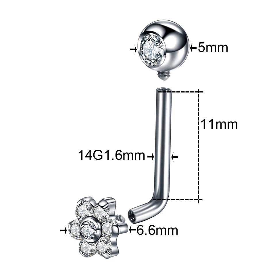 女性用クリスタルフラワー付きストロングボディドリル,セクシー - Body Jewelry Vch のレビューと価格