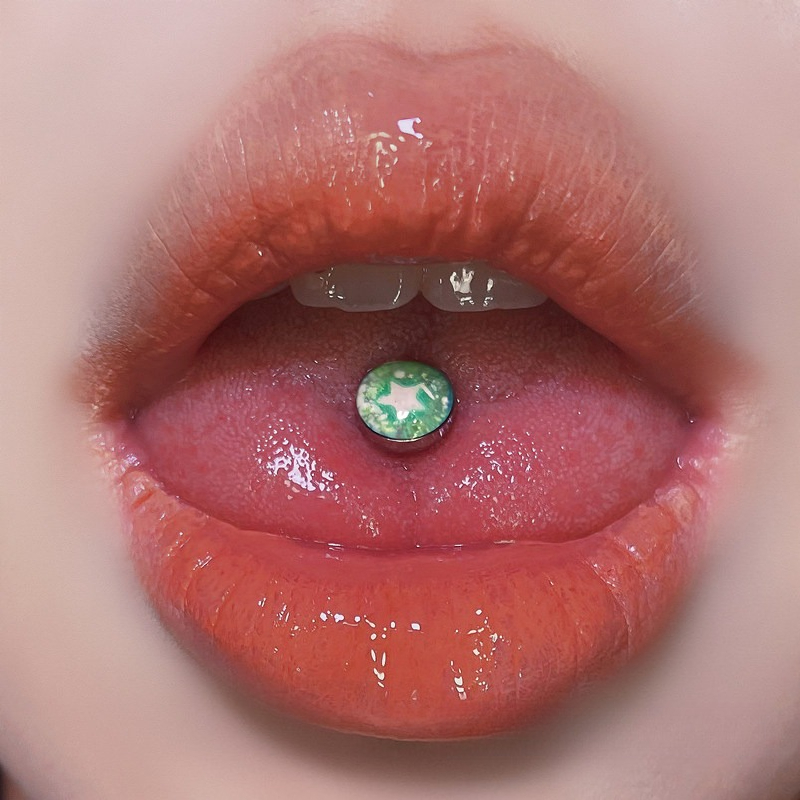1Pc 新しいトレンディな甘いクールなスタイルのステンレス鋼 - Body Piercing Quality Jewelry のレビューと価格