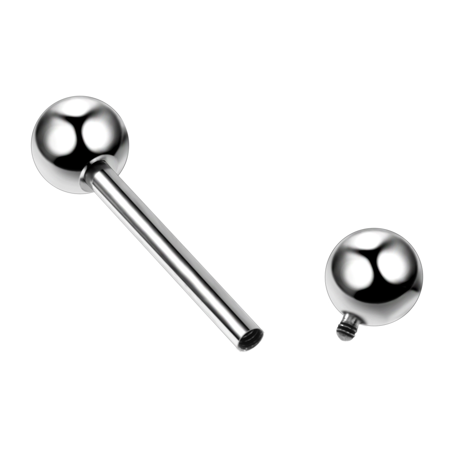 10 ピース/ロット G23 チタン舌ピアスリング工業用バー - Body Jewelry Industrial のレビューと価格