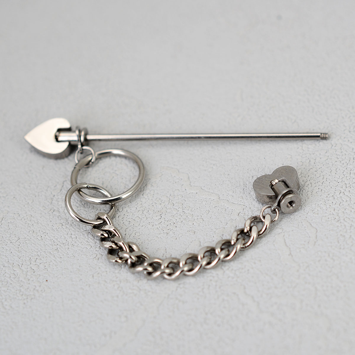 1PC サージカルスチールキラキラ工業用ピアスジュエリーチェ - Body Jewelry Industrial のレビューと価格