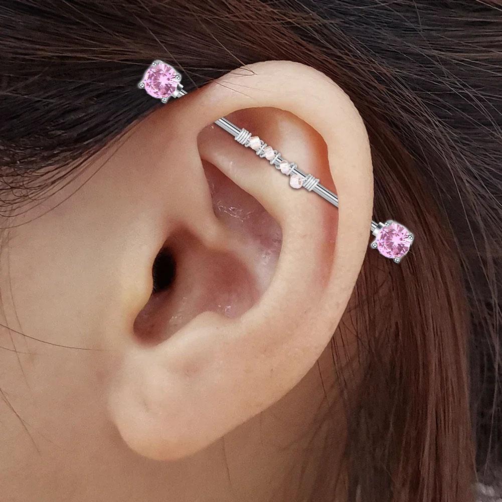 1点/6点14 G 38 mmステンレス工業バーベキューリン - Body Jewelry Industrial のレビューと価格