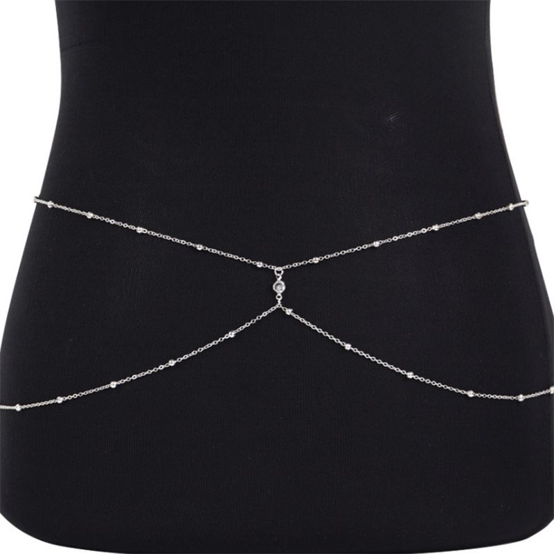 女性用パールベリーチェーン,ビーチジュエリー,メタル,アクセ - Body Jewelry In Bulk のレビューと価格