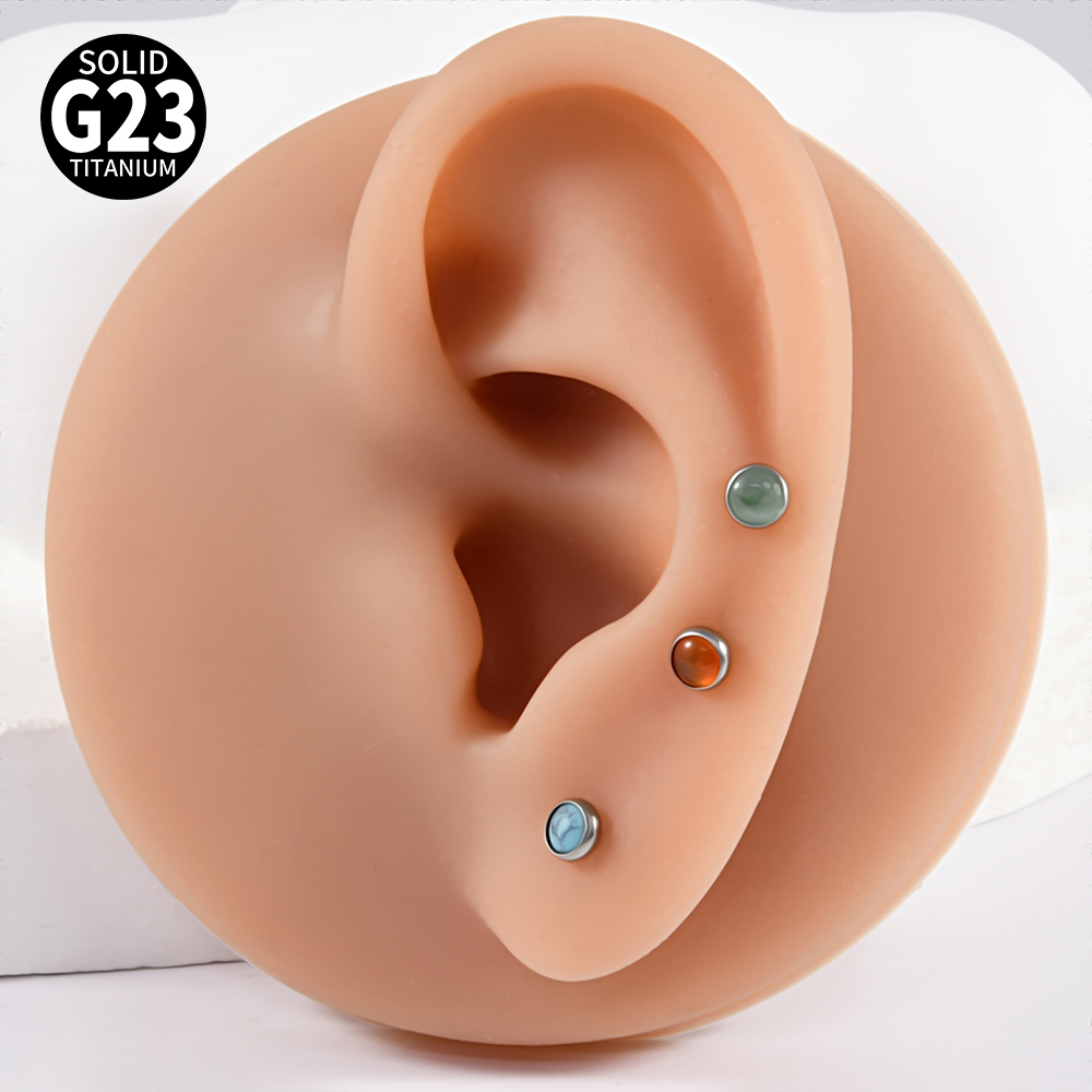 1PC 16 グラム G23 チタンクリスタル & ストーン - Flat Back Labret Stud のレビューと価格