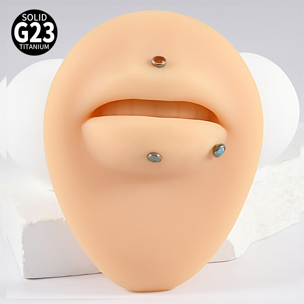 1PC 16 グラム G23 チタンクリスタル & ストーン - Flat Back Labret Stud のレビューと価格