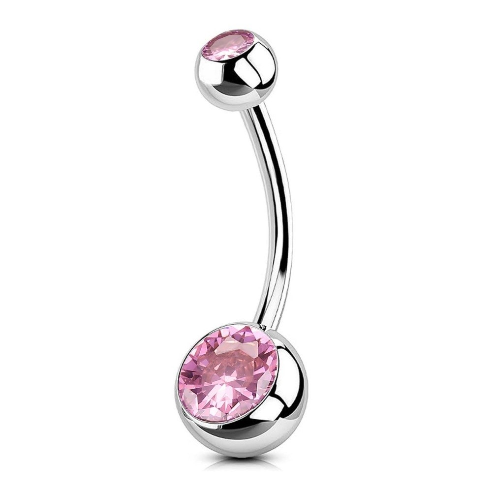 高品質チタン素材のへそピアス、カーブしたダングルデザイン、ボ - Body Piercing Quality Jewelry のレビューと価格