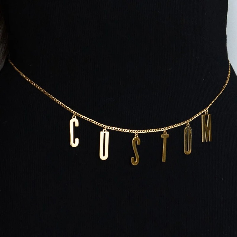 パーソナライズされたカスタム名ウエストチェーン女性のためのス - Body Jewelry Names のレビューと価格