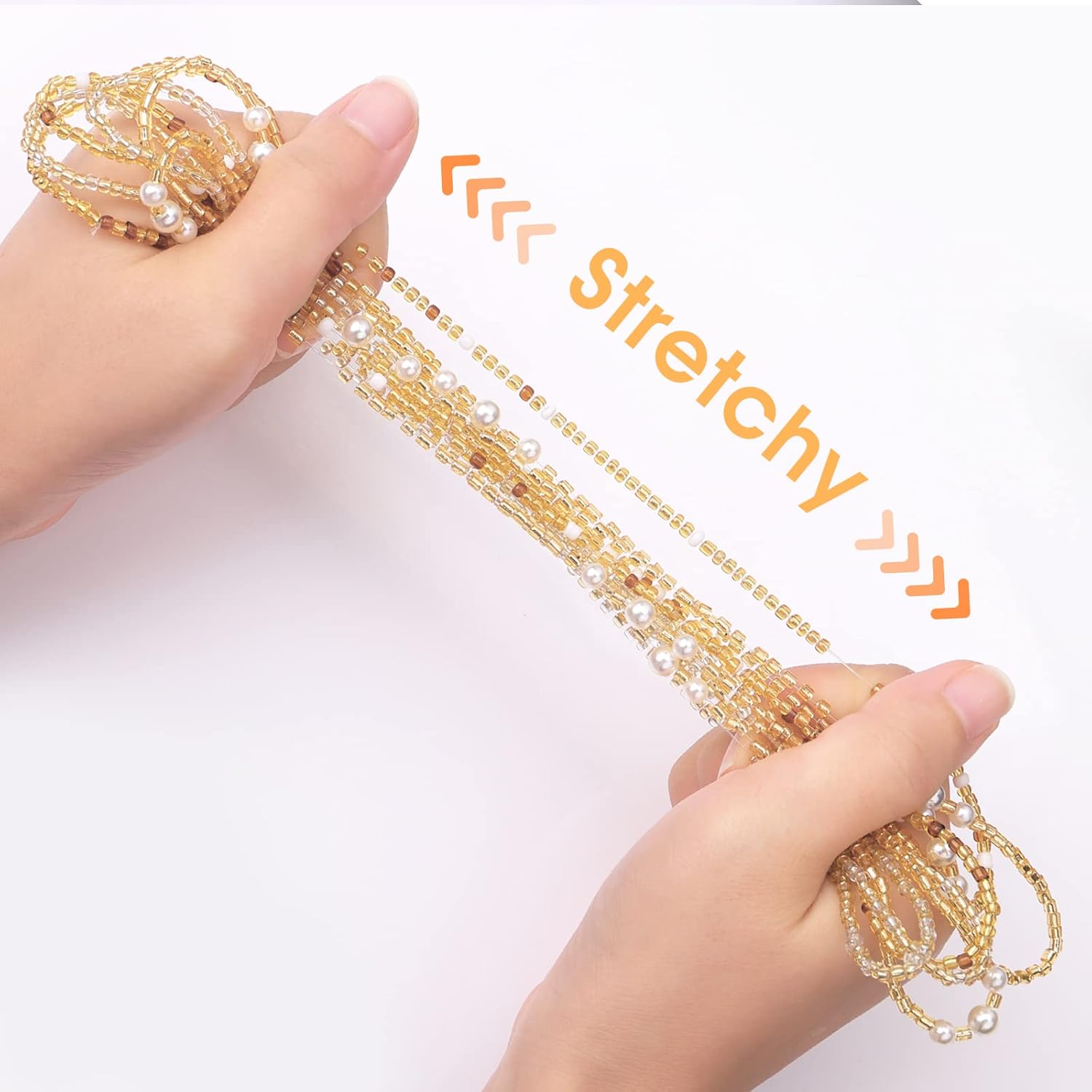 女性用ウエストビーズ、ベリーチェーン、伸縮性のあるアフリカ風 - Body Jewelry In Bulk のレビューと価格