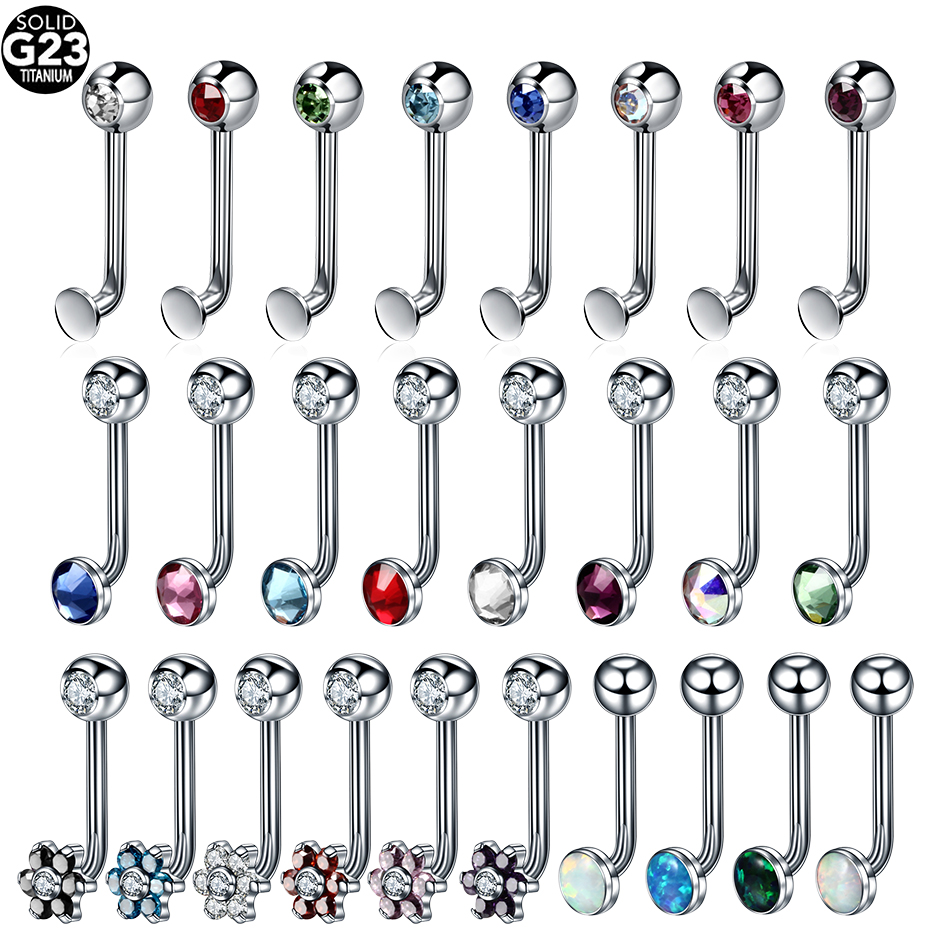 1PC チタンクリスティーナ垂直フードピアスフラワーリップリ - Body Jewelry Vch のレビューと価格