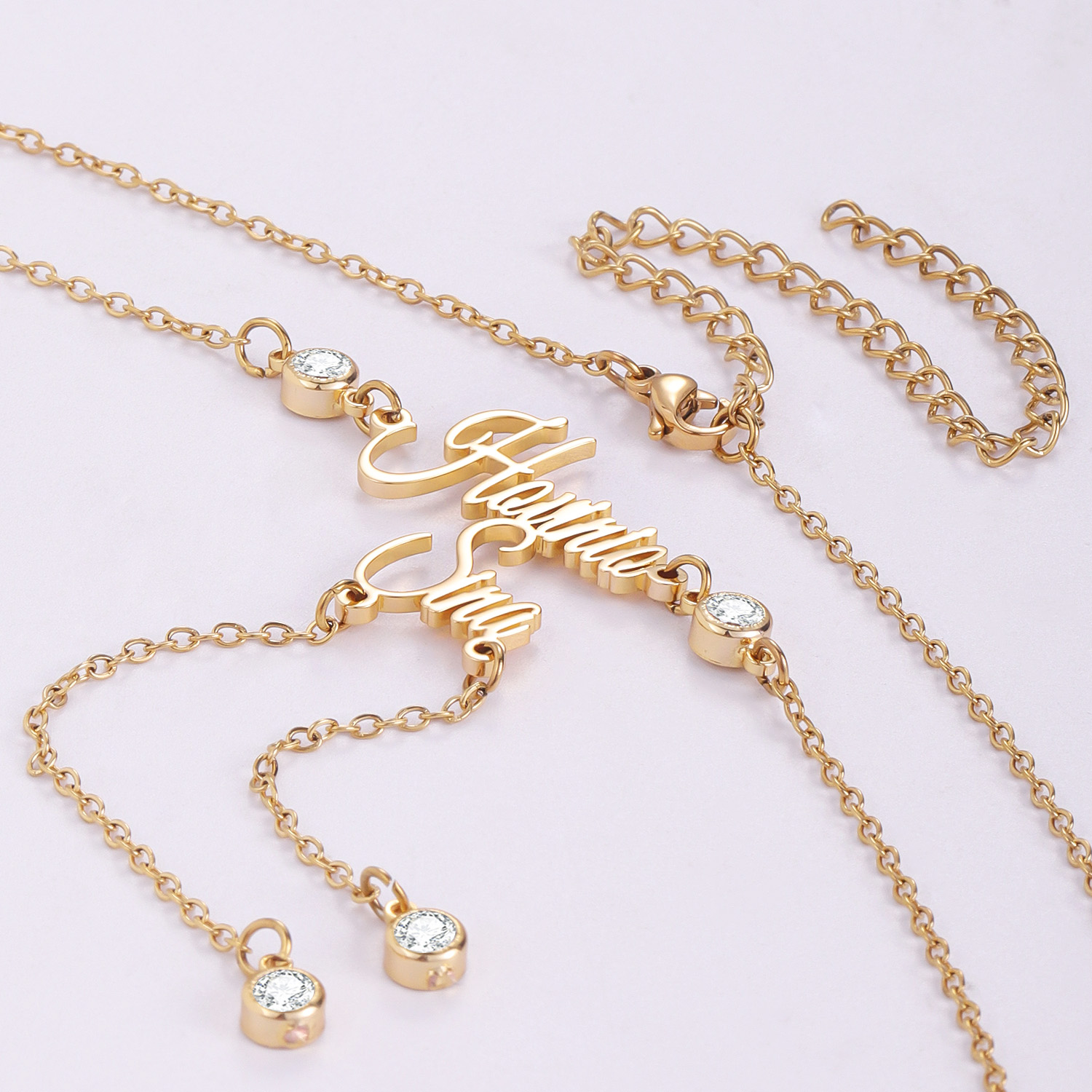 Qitian パーソナライズされた名前ベリーチェーンカスタム - Body Jewelry Names のレビューと価格