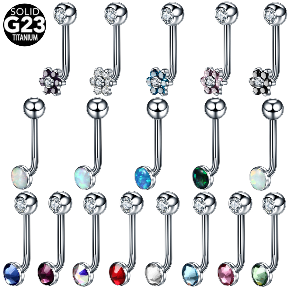 1PC チタンクリスティーナ垂直フードピアスフラワーリップリ - Body Jewelry Vch のレビューと価格