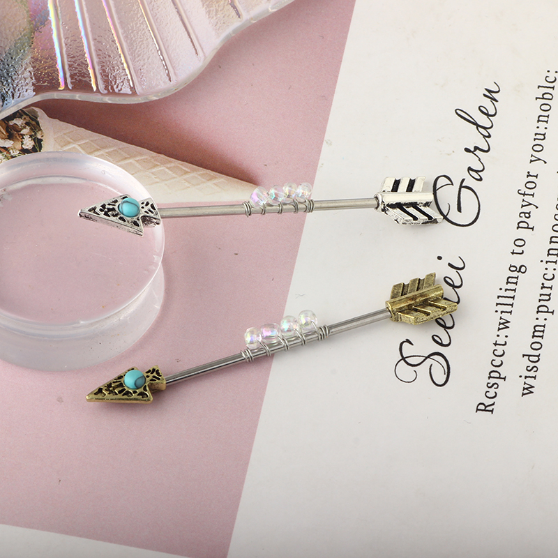 卸売2色38mm 14g工業用バーベルアロー新スタイル工業用 - Body Jewelry Co のレビューと価格