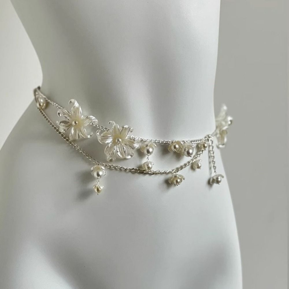 ファッションエレガントなパールウエストチェーンウエストアクセ - Body Jewelry In Bulk のレビューと価格
