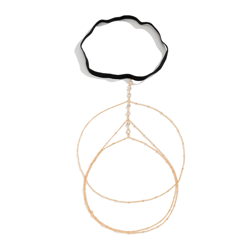 ボヘミアン風伸縮性バンドクリスタルレッグ太ももチェーン、女性 - Body Jewelry In Bulk のレビューと価格