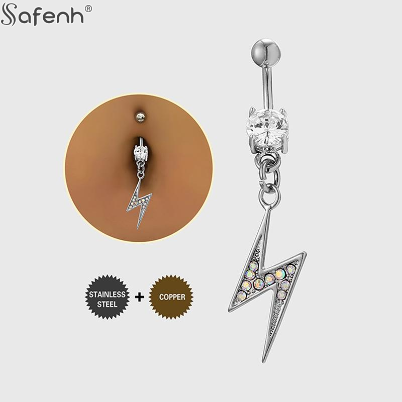 1pc 高品質銅新へそバーベルピアス内ネジ式へそリングボディ - Body Piercing Quality Jewelry のレビューと価格