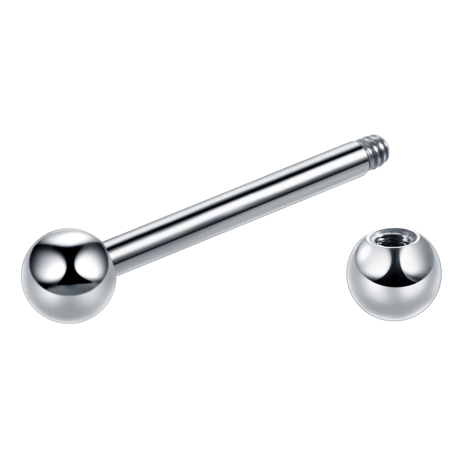 1pc 14グラム16グラムチタン工業らせんピアス舌リング3 - Body Jewelry Industrial のレビューと価格