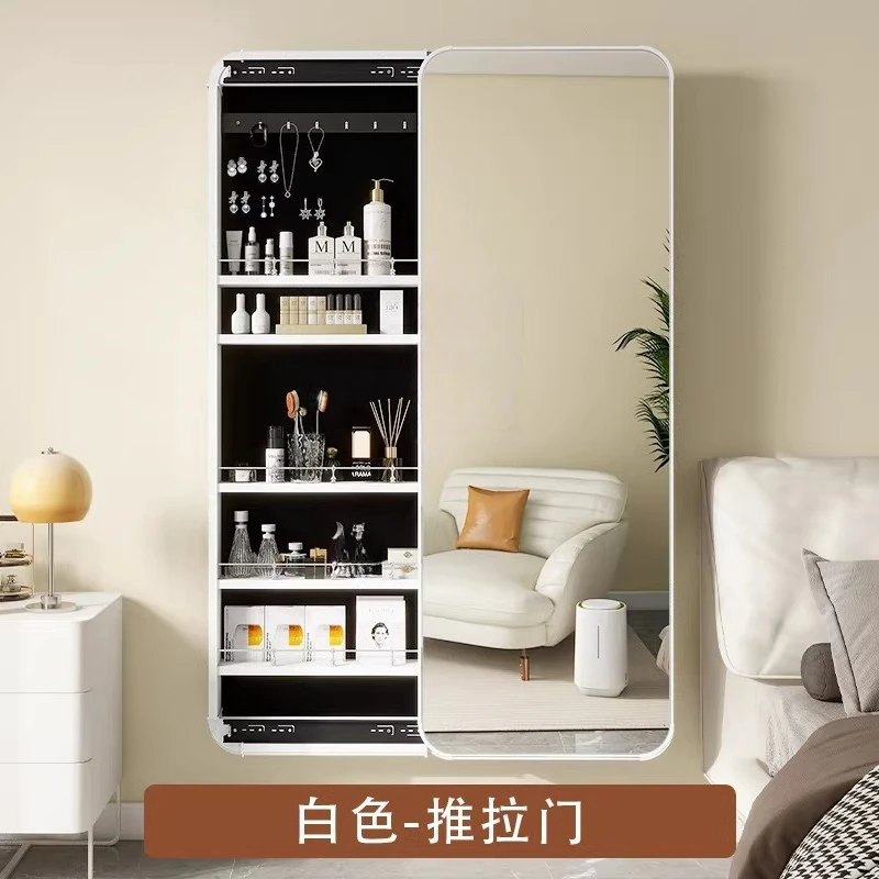 隠しプッシュプル式全身鏡、ジュエリー収納、ドレッシングミラー - Body Jewelry Storage のレビューと価格