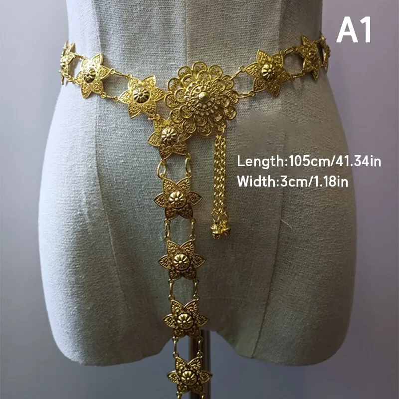 1PC 金属タイウエストチェーン女性タイ Dai ゴールドベ - Body Jewelry In Bulk のレビューと価格