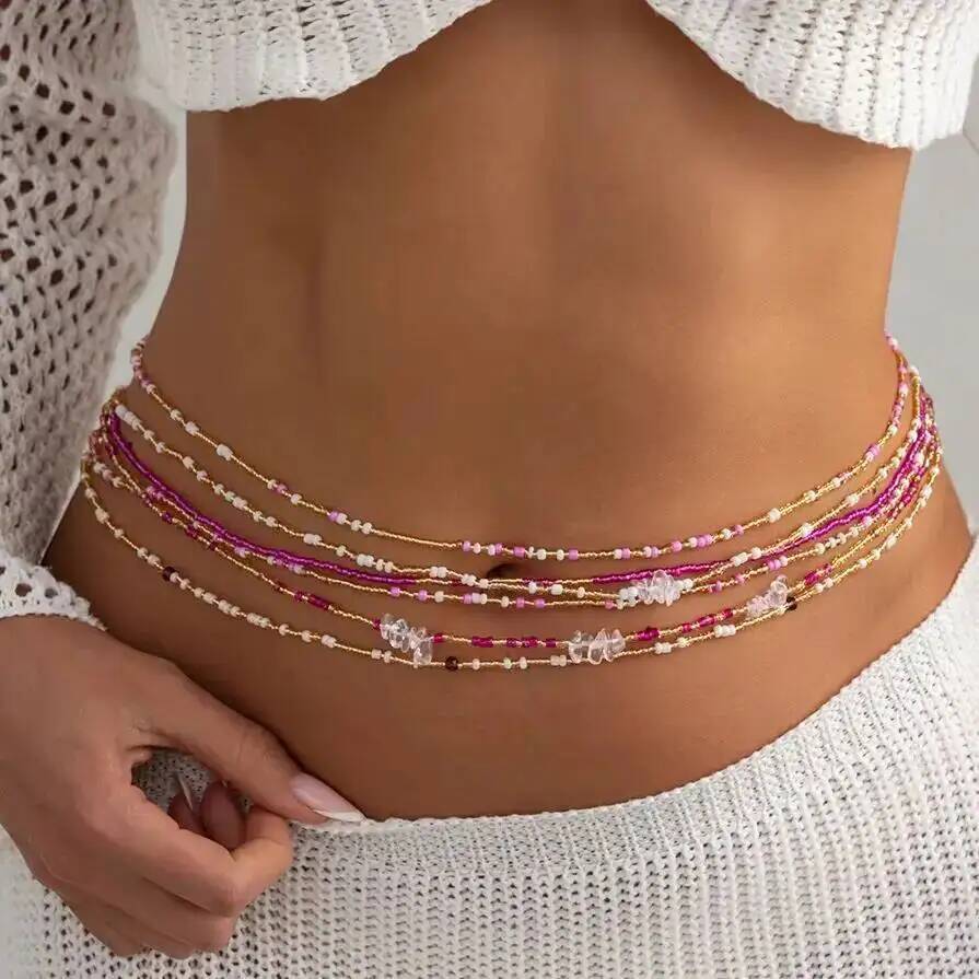 SHIXIN 6個セット ボヘミアン カラフル ライスビーズ - Body Jewelry In Bulk のレビューと価格