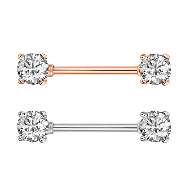 2 個ファッション高品質ジルコン乳首ピアスバー 316L 外 - Body Piercing Quality Jewelry のレビューと価格
